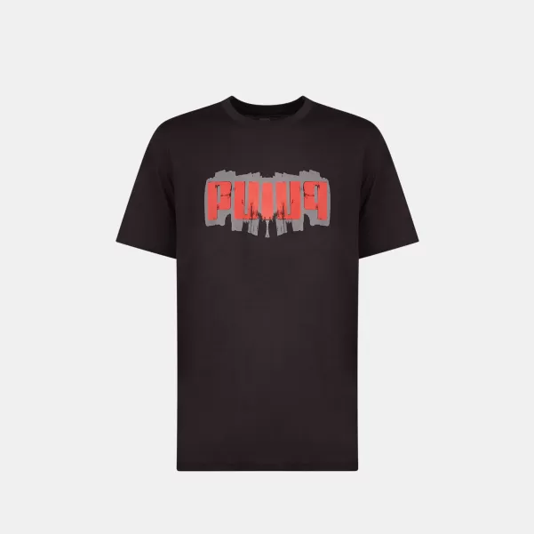Noir Homme Sport T-Shirt Pour Homme Puma Bon Marché