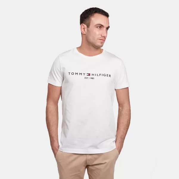 Homme T-Shirt Pour Homme Tommy Hilfiger Sport Blanc Élégant