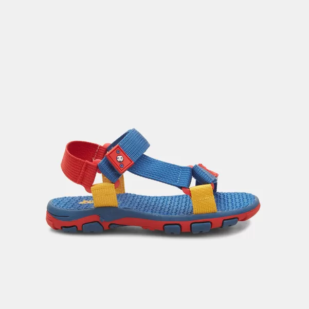 Précis Bleu Sandales Sandales Sportives Pour Garçon Avec Bande Velcro Enfants